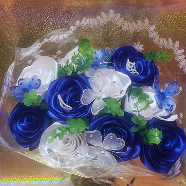 FLORES ETERNAS DE SATIN. ROSAS. RAMOS - 4/10