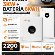 INVERSOR FELICITY SOLAR 3KW + BATERIA DE 8KWH ‼‼ ,BMS ,MPPT integrado , Monitoreo WIFI ,Voltaje de salida 110V+ OFERTA 2 - Img 55635921