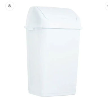 🛒 Cestos de basura con tapa basculante y de pedal – 10 litros - 3/8
