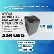 LAVADORA AUTOMÁTICA 11KG ROYAL +PROTECTOR DE VOLTAJE 20A 120V/ ML-VP20A-120V $325 - Img 56577724