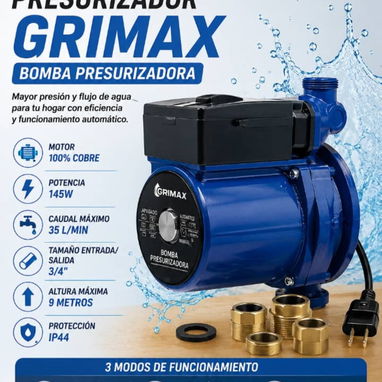 Ladrón de agua (Bomba de agua autocebante). Tenemos también bombas periféricas y presurizador de agua - 3/8