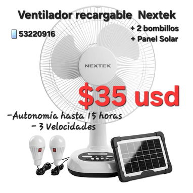 Ventilador recargable de mesa 53220916 - Img 120981887