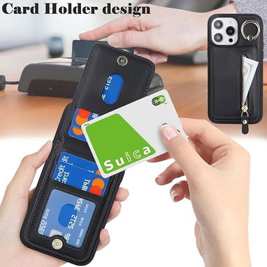 Funda tipo cartera para iPhone 15 Pro Max con MagSafe y tarjetero magnético | videojuegoshabana.com - Img 122008718