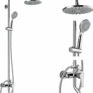 Ducha de tres tiros plateada nueva con todos sus accesorios en 130USD - Img 54298841