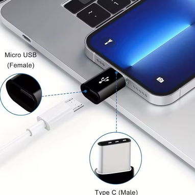 💥Adaptador USB Tipo-C a Micro USB💥 - 3/4