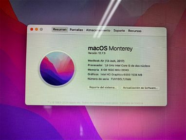 MacBook Air 13 2017, i5 8 RAM, Bien Cuidada - Img 66287607