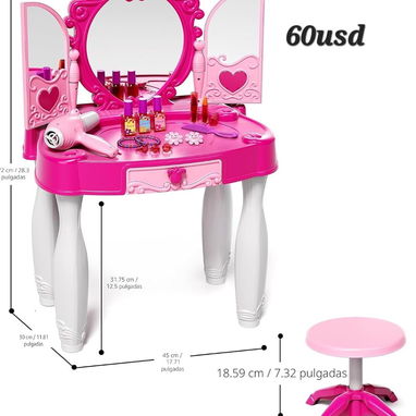 Mesita de maquillaje para niñas 😍 - 2/3