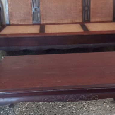 Vendo Juego de sala antiguo de caoba. Muebles para toda la vida - Img 126804074