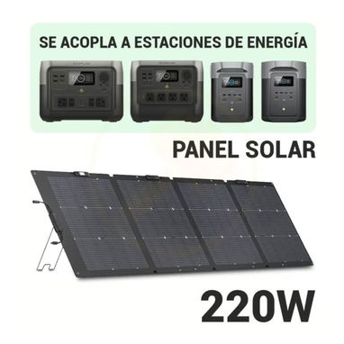 Panel Solar Bifacial Portátil EcoFlow NextGen 220W TOPCon IP68 Con Cable XT60 - 4/4