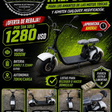 Moto eléctrica, moto de combustión, bicimoto, bicicleta eléctrica, patineta eléctrica, triciclo - Img 123561016