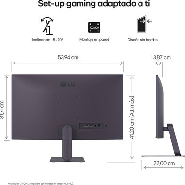Monitor Gaming LG UltraGear modelo 24G411A-B, 24", IPS, FHD (1920x1080), 144Hz, 1 ms precio 155 usd - 3/3