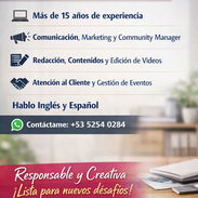 Busco empleo en Comunicación, Community Manager, Organización de eventos, redacción, casa de renta, admin d webside etc. - Img 58135906