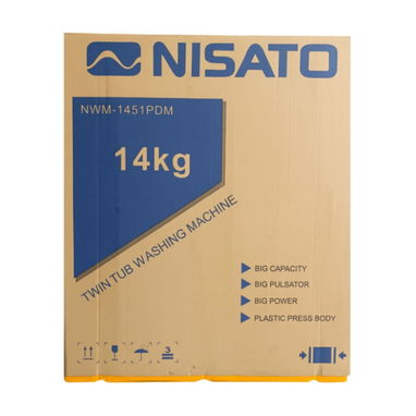 Lavadora semiautomática de 14 kg Nisato NWM-1451PDM - Img 121747354
