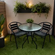150 Usd 🔺️ mensajería incluida para algunos lugares Juego de terraza😍 - Img 56153061