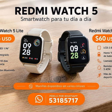 Xiaomi Smart Band 9 y Redmi Watch 5 | Smartwatch y Smartband | La Habana - 2/3