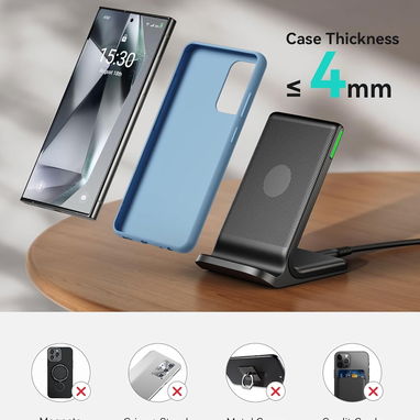 ⚡📱 CARGADOR INALÁMBRICO INIU 15W FAST CHARGE + BASE SOPORTE 🔥 IPHONE SAMSUNG ANDROID 💥 Envío + Garantía - Img 117590462