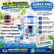 Filtro de agua con repuesto - Img 57419265