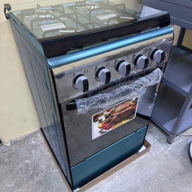 Cocina de Gas y horno 4 hornillas Rudenkov Tapa de Cristal, Frente espejo, Magneto precio $280 USD Transporte Gratis - Img 122428072
