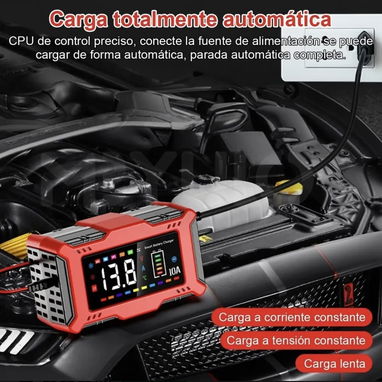 Cargador de baterias 12v 10a inteligente para auto - 9/9