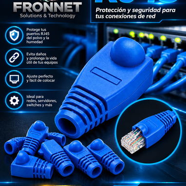 Cable de red utp cat6, conectores Rj45 y Rj11, Fundas Protectoras para Rj45 - 3/3