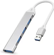 Hub USB Regleta USB Extension OTG Expansor Aluminio con 4 Puertos - USB 3.0 Adaptador - NUEVO a Estrenar - Img 44590487