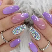 Uñas postizas 24 unidades con pegamento - Img 49455110
