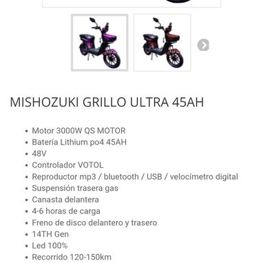 Vendo BiciMoto Mizuzuky Ultra en 1950 usd 52516160 - 4/6