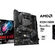⚠️KIT Gaming AMD Ryzen 5000  Board GIGABYTE B550 Gaming X V2  Micro AMD Ryzen 5 5600 G  ---Precio del KIT💵370 USD - Img 45869354