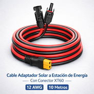 Cable Adaptador para Panel Solar a Estación de Energía con Conector XT60. (12 AWG) 10 metros/ 100 - Img 55512462