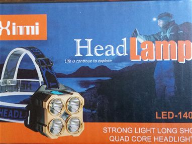 Lámpara recargable de cabeza nuevas en caja - Img 65118866