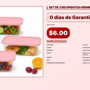 SET DE 3 RECIPIENTES HÉRMETICOS . - Img 56933599