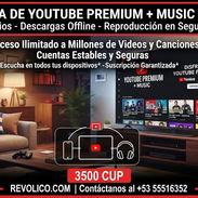 YouTube Premium Mensual - Música y Videos Sin Anuncios - Img 57518756