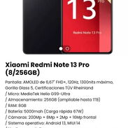 !!! Xiaomi Redmi Note 13 Pro (8/256GB) Nuevo en caja/Pantalla: AMOLED de 6,67" FHD+, 120Hz, 1300nits máximo!!! - Img 45634392