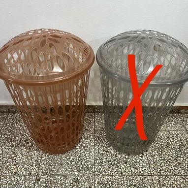 Cestos para ropa Miden 65cm de alto en 3500cup Colores disponibles  💙Azul  🤎Carmelita - 2/2