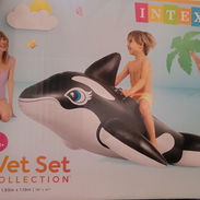 Flotador de ballena Para niños de 3 años o más Medida alto 119cm largo 193cm Precio 43 usd - Img 55779648