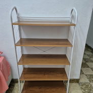 Estante organizador de metal y madera, 5 niveles / organizador multiuso - Img 58108708
