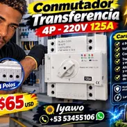 ⚡ ATS 125A 4P — TRANSFERENCIA AUTOMÁTICA ENTRE DOS FUENTES Automatiza el cambio entre la fuente principal y una fuente - Img 58218721