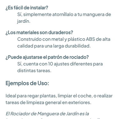 Rociador de Jardín para Manguera 🌐 - 7/7
