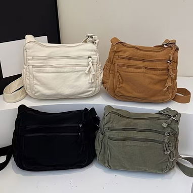 * Bolso Tote Vintage Multifuncional con Múltiples Bolsillos - Img 125441318