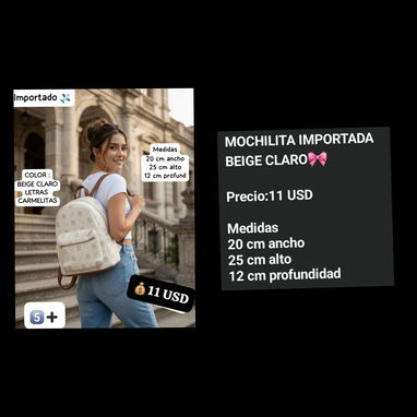 Mochilitas para prescolar y utensilios para la escuela - 9/10