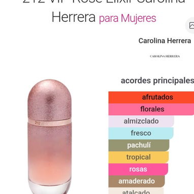 212  vip Rose Elixir Eau de Parfum Original Carolina Herrera Inigualable - 3/6