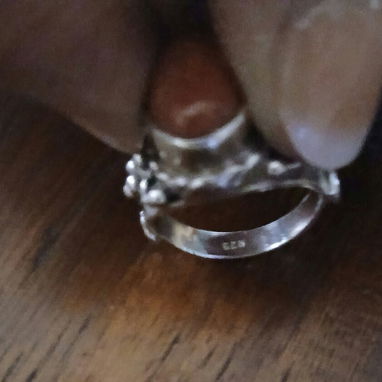 Vendo anillo de plata cifrado con piedra venturina - Img 119170501