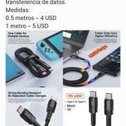 Cable de carga rápida tipo C a tipo C de varios tamaños - Img 49340634