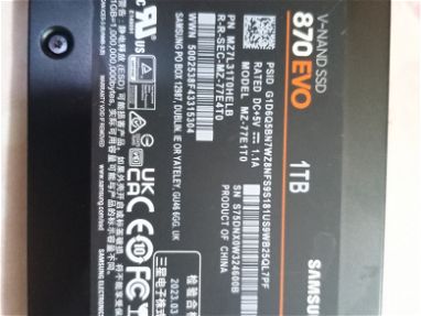 Vendo disco duro SSD Samsung evo 870 de 1 TB de poco uso. - Img main-image