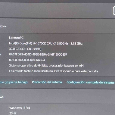 PC COMPLETA MONITOR LG CURVO 34 PULGADAS - Img 123967084