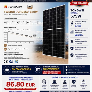 Ventas Contenedor de Paneles solares - 3/4