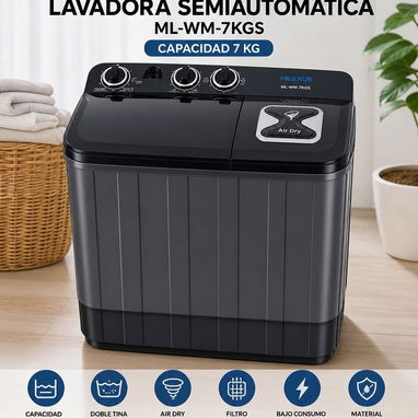 *Lavadora semiautomática Premium de 5 kg* - Precio 150 USD Garantía 1 mes - Img 123303325