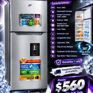 Refrigerador 11.94 Pies³ / 338L con Congelación seca y Dispensador de agua, Garantía de 1 año, envío gratis. Factura - Img 57907291
