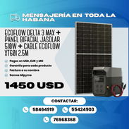 🔋 ESTACIÓN DE ENERGÍA ECOFLOW DELTA 3 MAX + ☀️ PANEL SOLAR BIFACIAL JA SOLAR DE 510 W + CABLE ORIGINAL ECOFLOW - Img 57682011