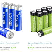 Pilas / Baterías 9V - 3V - 12V - AAA y AA Recargables y alcalinas - Img 57190886